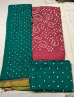 Premium Bandhani Cotton Unstitched Suit Set with Bandhani Cotton Dupatta and Bandhani Cotton Bottom | Elegant Ethnic Wear for Daily & Festive Use - Image 2