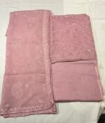 Premium Organza Unstitched Suit Set with Embroidered Organza Dupatta and Cotton Bottom Elegant Ethnic Wear for Festive and Party Use - Image 3