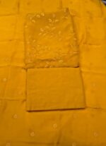 Premium Organza Unstitched Suit Set with Embroidered Organza Dupatta and Cotton Bottom Elegant Ethnic Wear for Festive and Party Use - Image 2