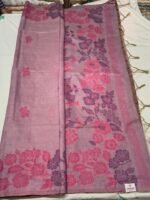 Premium Jamdani Cotton Saree with Floral Motifs, Traditional Woven Border and Tassel Pallu Lightweight Handloom Saree - Image 3