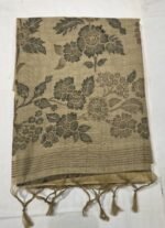 Premium Jamdani Cotton Saree with Floral Motifs, Traditional Woven Border and Tassel Pallu Lightweight Handloom Saree - Image 4