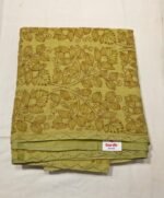 Pure Cotton Kantha Work Saree with Traditional Hand Embroidery, Contrast Border and Lightweight Ethnic Elegance - Image 3
