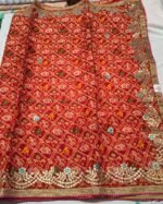 Premium Cotton Kota Gota Patti Saree with Traditional Bandhani Print, Elegant Gota Border and Festive Ethnic Appeal - Image 3