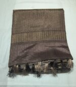 Premium Tassar Cotton Printed Saree with Floral Motifs, Elegant Border and Tassel Pallu Lightweight Ethnic Wear - Image 2