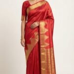 Opara Silk Temple Border Saree