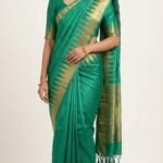 Opara Silk Temple Border Saree