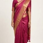 Opara Silk Temple Border Saree