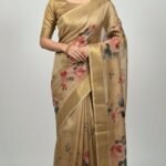 Tassar Cotton Printed Saree