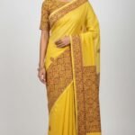 Cotton Kantha Work Saree