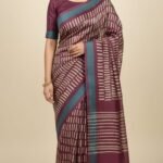 Tassar Silk Printed Saree