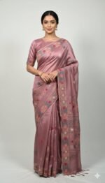 Tassar Silk Lambani Work Saree