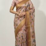Tassar Silk Sindhi Work Saree