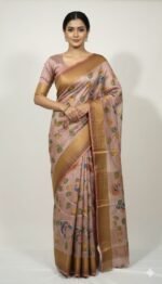 Tassar Silk Sindhi Work Saree