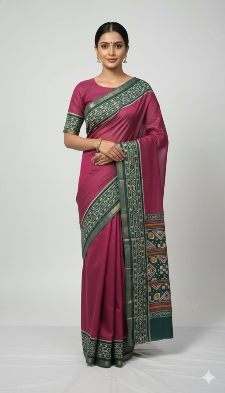 Maslin Cotton Printed Saree