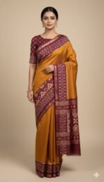 Maslin Cotton Printed Saree