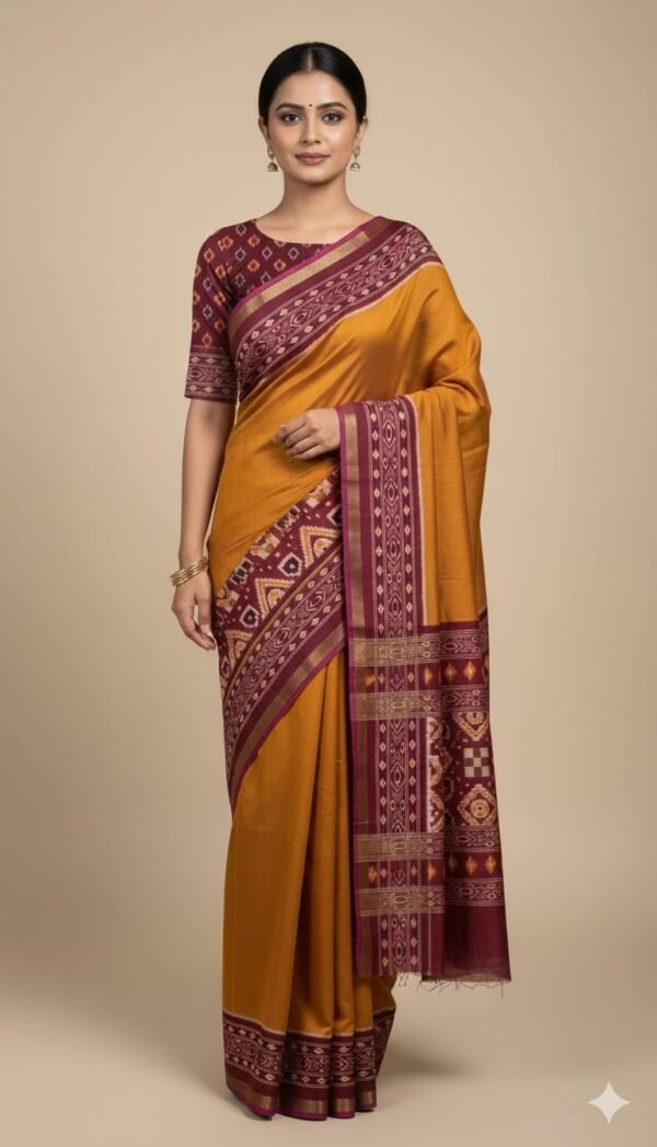 Maslin Cotton Printed Saree