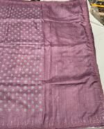 Premium Tassar Silk Mirror Work Saree with Subtle Motif Design, Elegant Border and Handcrafted Detailing Traditional Ethnic Wear - Image 3