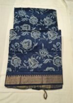 Premium Tassar Silk Printed Saree with Floral Design, Soft Texture and Elegant Border Lightweight Ethnic Wear - Image 2