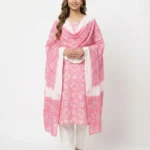 Bandhani Cotton Unstitched Suit