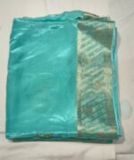 Premium Tissue Silk Work Saree with Elegant Embellished Motifs, Rich Woven Border and Graceful Party Wear Look - Image 4