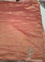 Premium Crush Tissue Silk Work Saree with Elegant Embellishments, Shimmer Finish and Decorative Border for Festive Wear - Image 3