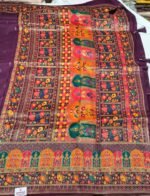 Premium Kashmiri Silk Saree with Traditional Multicolor Floral Motifs, Decorative Border and Tassel Pallu Elegant Ethnic Wear - Image 3