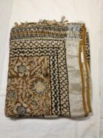 Premium Linen Cotton Printed Saree with Traditional Motifs, Rich Border and Elegant Pallu Lightweight Ethnic Wear - Image 4