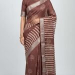 Premium Linen Cotton Printed Saree with Traditional Motifs, Rich Border and Elegant Pallu Lightweight Ethnic Wear