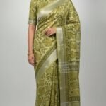 Premium Linen Cotton Printed Saree with Traditional Motifs, Rich Border and Elegant Pallu Lightweight Ethnic Wear