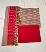 Pure Cotton Ikat Print Suit Set with Matching Dupatta and Cotton Bottom Traditional Ethnic Wear - Image 3