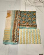 Cotton Kota Printed Suit Set with Matching Dupatta and Pure Cotton Bottom Elegant Summer Ethnic Wear - Image 3