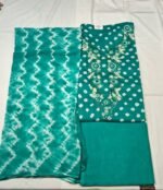Pure Cotton Bandhej Printed Suit Set with Shibori Dupatta and Cotton Bottom Elegant Ethnic Wear - Image 3