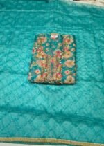 Organza Galla Work Suit Set with Organza Dupatta and Tapeta Bottom Elegant Festive Ethnic Wear - Image 2