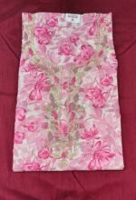 Pure Cotton Printed & Moti Work Suit Set with Cotton Dupatta and Cotton Bottom Elegant Ethnic Wear - Image 4