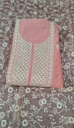 Chanderi Cotton Chikankari Work Suit Set with Organza Dupatta and Tapeta Bottom Elegant Festive Ethnic Wear - Image 2