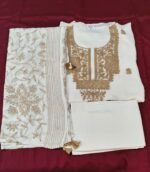 Georgette Chikankari Work Suit Set with Embroidered Dupatta and Tapeta Bottom Elegant Festive Ethnic Wear - Image 3