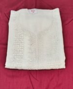 Cotton Kota Chikankari Work Suit Set with Kota Dupatta and Cotton Bottom Elegant Ethnic Wear - Image 4