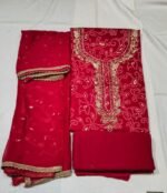 Pure Cotton Bandhej Print Suit with Gota Patti Work, Chiffon Dupatta and Comfortable Cotton Bottom Elegant Ethnic Wear - Image 3