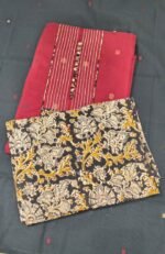 Handloom Cotton Suit Set with Printed Cotton Bottom and Tassel Dupatta, Elegant Traditional Ethnic Wear for Daily and Festive Use - Image 2