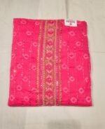 Pure Cotton All Over Mirror Work Suit Set with Bandhej Cotton Dupatta and Solid Cotton Bottom Elegant Ethnic Wear - Image 5