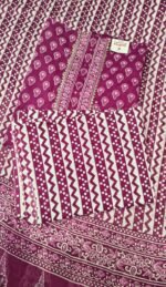 Pure Cotton All Over Printed Suit Set with Cotton Dupatta and Matching Cotton Bottom Comfortable Ethnic Wear - Image 2