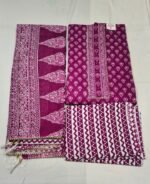 Pure Cotton All Over Printed Suit Set with Cotton Dupatta and Matching Cotton Bottom Comfortable Ethnic Wear - Image 4