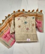 Premium Jamdani Cotton Dhaga Work Suit Set with Hand Embroidered Kurta, Elegant Dupatta and Solid Tapeta Bottom Ethnic Wear - Image 3