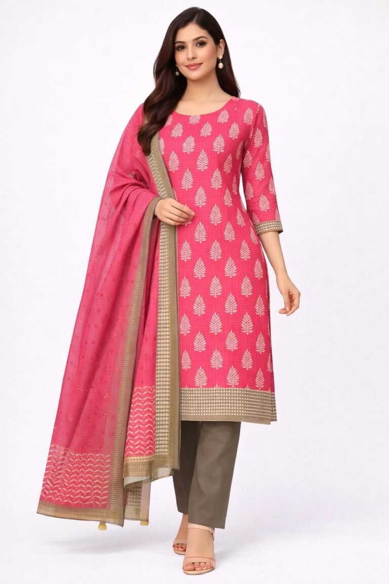 Mul Cotton Printed Suit