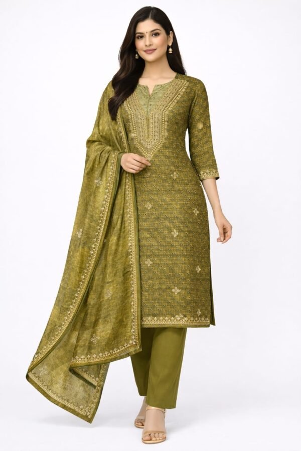 Garhwal Cotton Sequence Work Suit