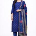 Modal Silk Printed Suit