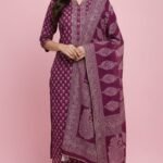Pure Cotton All Over Printed Suit Set with Cotton Dupatta and Matching Cotton Bottom Comfortable Ethnic Wear