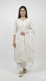 Pure Cotton Dhaga Work Suit