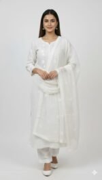 Pure Cotton Chikankari Work Suit