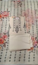 Linen Cotton Printed and Work Suit Set with Linen Cotton Printed Dupatta and Cotton Bottom Elegant Ethnic Wear - Image 2